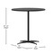 Flash Furniture Lars 30 in Round Wood Cocktail Table with 30 in and 42 in Columns, Black XA-30-COTA-BK-GG - alternate 19